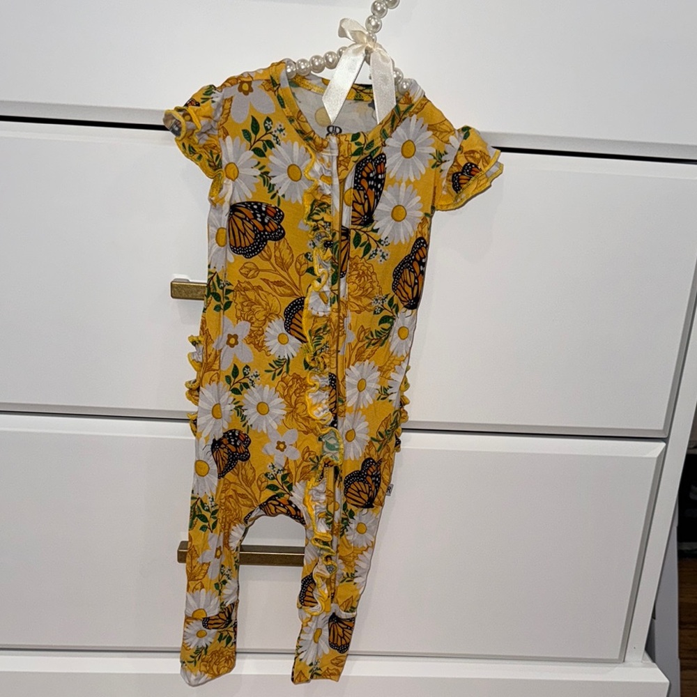 Yellow Floral Kids Pajamas